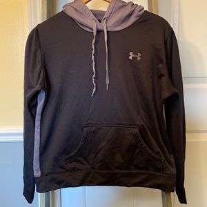 Under Armour Black & Gray Silky Hoodie / Sweatshirt